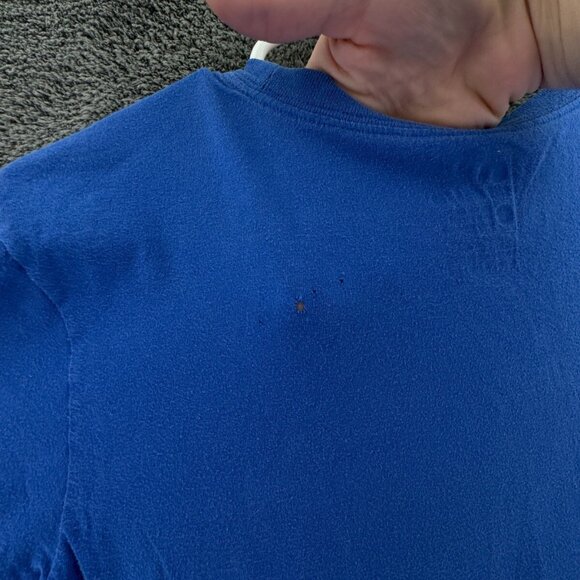 Nike Small Athletic Cut Blue Short Sleeve T Shirt Cotton Pullover Adult W/ Logo - Picture 13 of 13